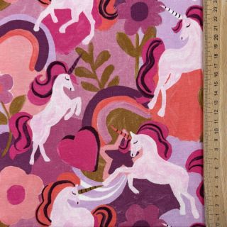 Jersey Unicorns mauve digital print