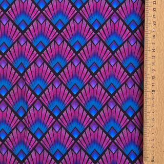 Viscose RADIANCE Graphic navy digital print