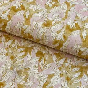 Linen viscose CREPE Flowers Tomi digital print