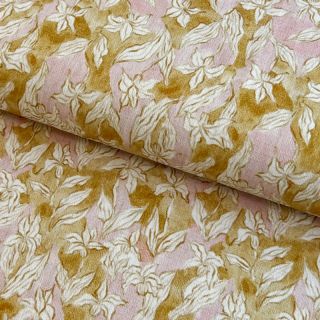 Linen viscose CREPE Flowers Tomi digital print