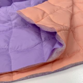 Stepped fabric Graphic square lilac apricot