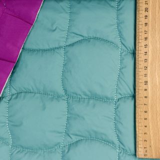 Stepped fabric Graphic square cyan cerise