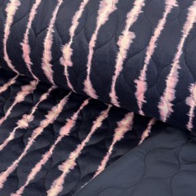 Stepped fabric VELVET Stripes navy