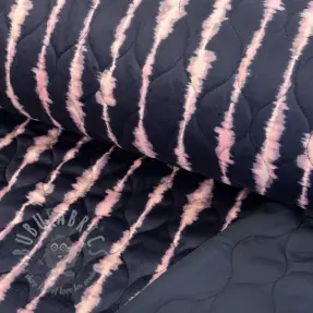 Stepped fabric VELVET Stripes navy