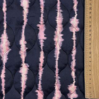 Stepped fabric VELVET Stripes navy