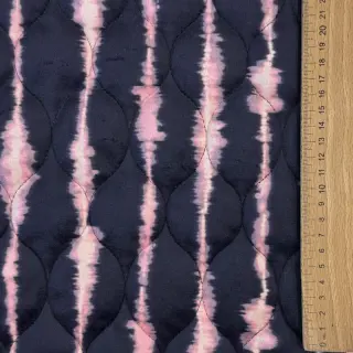 Stepped fabric VELVET Stripes navy