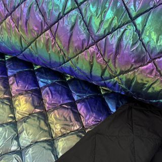 Stepped fabric FOIL Rainbow multi