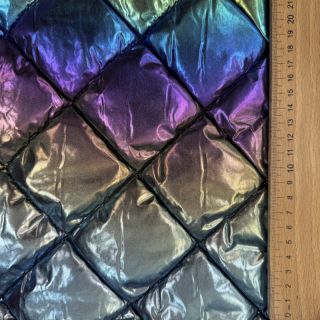 Stepped fabric FOIL Rainbow multi