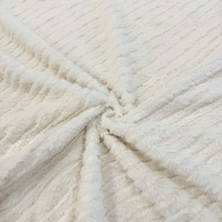 Faux fur Stripes ecru