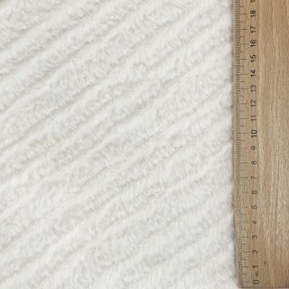 Faux fur Stripes ecru