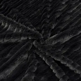 Faux fur Stripes anthracite