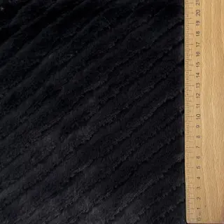 Faux fur Stripes anthracite