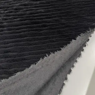 Faux fur Stripes anthracite