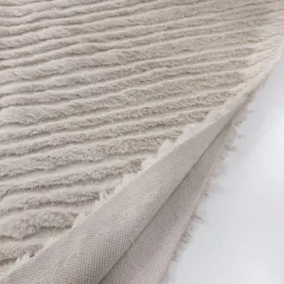 Faux fur Stripes beige