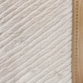 Faux fur Stripes beige