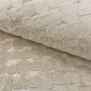 Faux fur Abstract ecru
