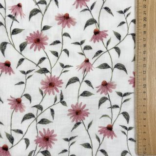 Double gauze/muslin Flowers Simone digital print ORGANIC