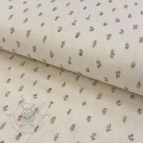 Double gauze/muslin Flowers Mia digital print ORGANIC