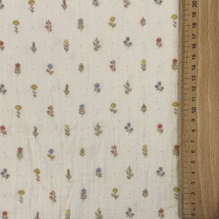 Double gauze/muslin Flowers Mia digital print ORGANIC