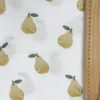 Double gauze/muslin Pears design B digital print