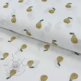 Double gauze/muslin Pears design A digital print