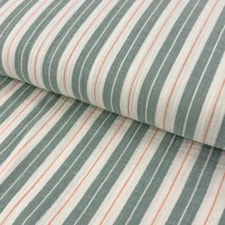 Double gauze/muslin YARN DYED Line green