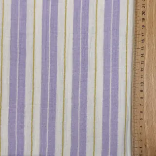 Double gauze/muslin YARN DYED Line purple