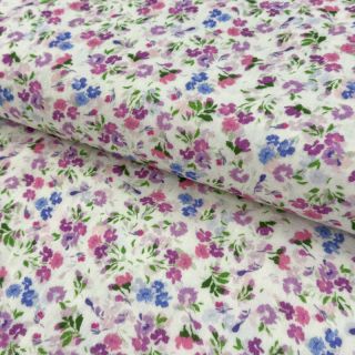 Double gauze/muslin Flower Michaela off white digital print