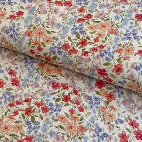 Linen viscose CREPE Flowers Gina digital print