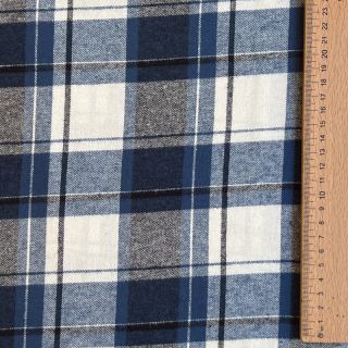 Cotton fabric YARN DYED CHECK BRUSHED Silva design A