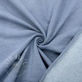 Sweat fabric DENIM bleached