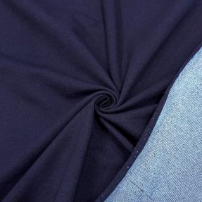 Sweat fabric DENIM indigo blue