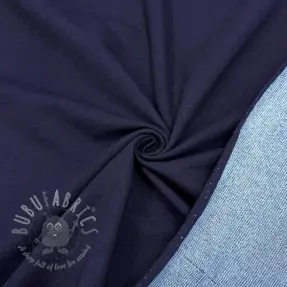 Sweat fabric DENIM indigo blue