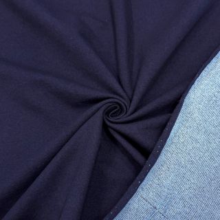 Sweat fabric DENIM indigo blue