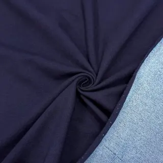 Sweat fabric DENIM indigo blue