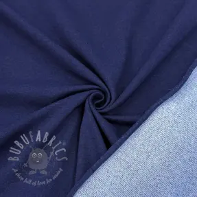 Sweat fabric DENIM dark blue