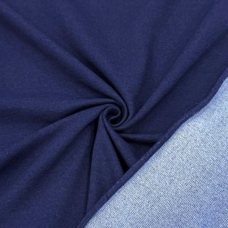 Sweat fabric DENIM dark blue