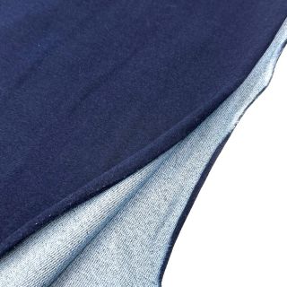 Sweat fabric DENIM dark blue