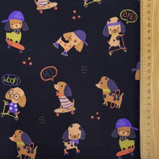 Jersey Dogs navy digital print