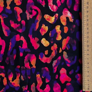 Viscose RADIANCE Animal skin black digital print