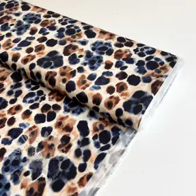 Viscose SATIN Animal skin ecru digital print