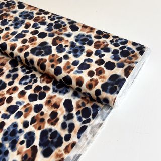 Viscose SATIN Animal skin ecru digital print
