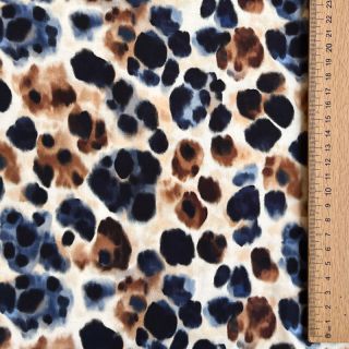 Viscose SATIN Animal skin ecru digital print
