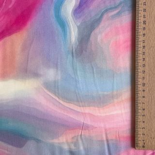 Viscose SATIN Illusion pink digital print