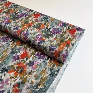 Viscose SATIN Flowie Kin off white digital print