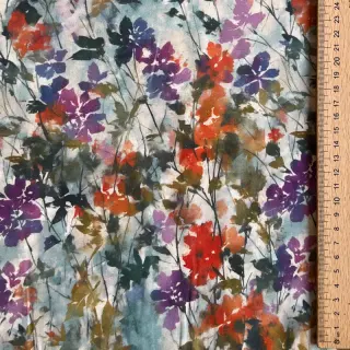 Viscose SATIN Flowie Kin off white digital print