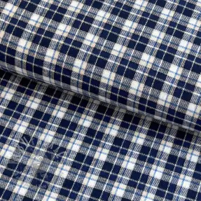 Cotton fabric YARN DYED CHECK BRUSHED Silva design B