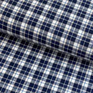 Cotton fabric YARN DYED CHECK BRUSHED Silva design B