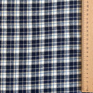 Cotton fabric YARN DYED CHECK BRUSHED Silva design B
