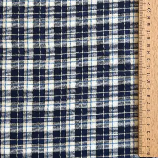 Cotton fabric YARN DYED CHECK BRUSHED Silva design B